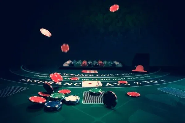 Casino table chips